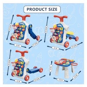 Colorful Ride-On Toy with Interactive Features